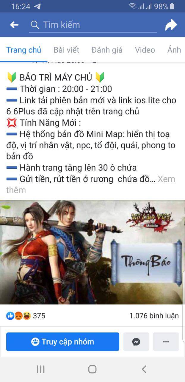 Các tựa game mobile dòng Kiếm Hiệp Tình Duyên ( VLTK ) đang làm mưa làm gió tại thị trường Việt Nam