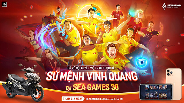 Sea games 30 - Đội tuyển Liên Quân Việt Nam sẽ ra quân sáng ngày 7/12