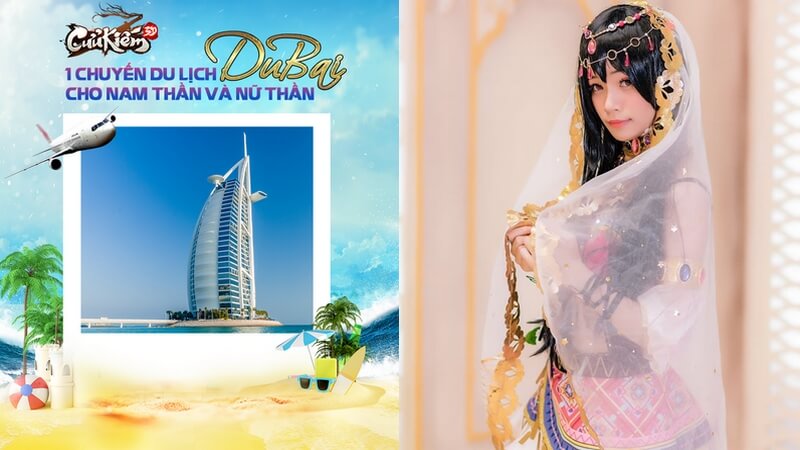 Trai xinh gái đẹp tích cực “show hàng” để được đến Dubai cùng Cửu Kiếm 3D