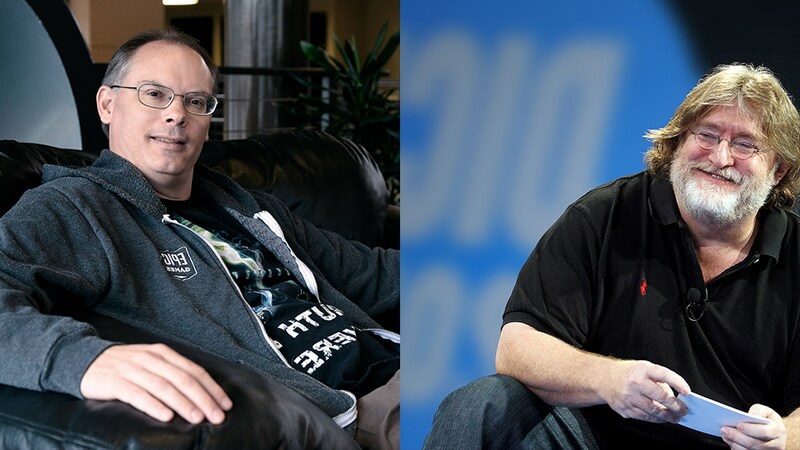 Gabe Newell và Tim Sweeney đóng góp gì cho làng game, và ai giàu hơn?