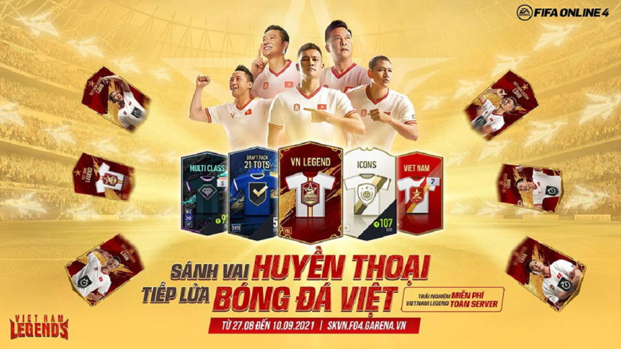 Hướng dẫn cách nhận cầu thủ Vietnam Legends trong FIFA Online 4