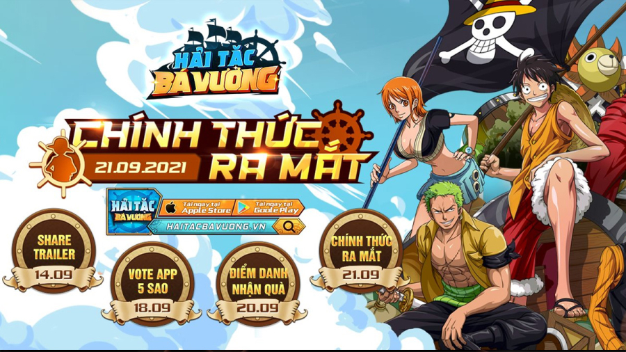 Hải Tặc Bá Vương ACE: Game đề tài One Piece siêu hot đã có thời điểm ra mắt chính thức trong tháng 09!