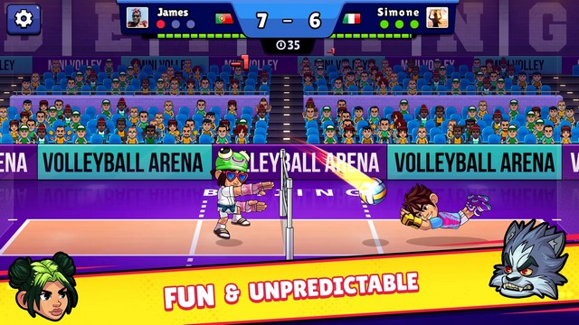 Volleyball Arena: Game bóng chuyền 1vs1 hài hước