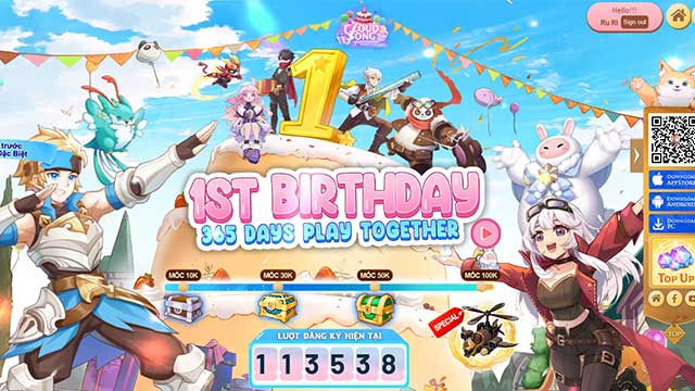 Cloud Song: Choáng với chuỗi sự kiện sinh nhật, nhận thưởng tới 100 triệu đồng!