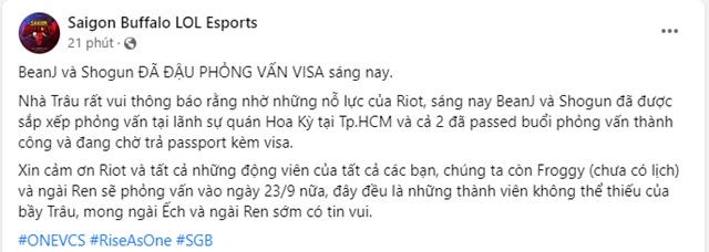 Cập nhật visa SGB đến CKTG 2022: Thêm 2 thành viên thành công đậu phỏng vấn