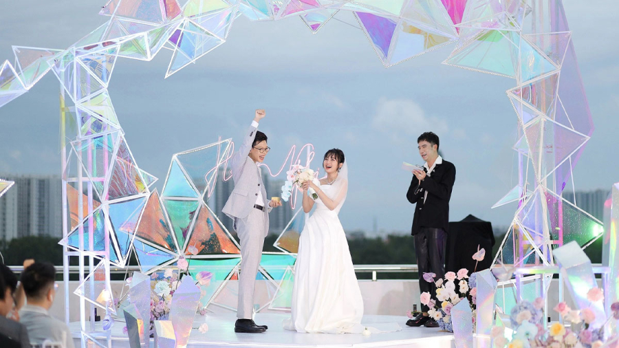Cận cảnh đám cưới của Bomman - Minh Nghi