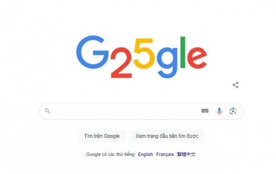 Google Doodle hôm nay: Kỷ niệm sinh nhật thứ 25 của công cụ tìm kiếm hàng đầu thế giới