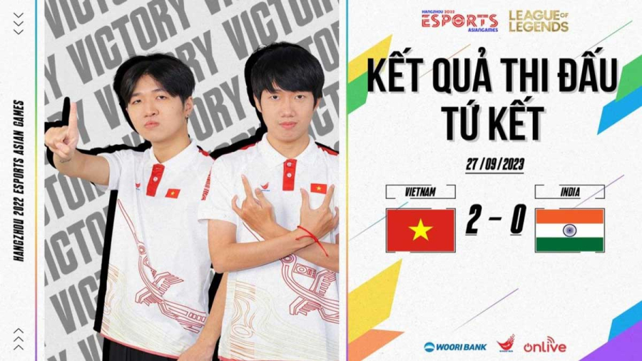 Asian Games 2022: Đội tuyển LMHT Việt Nam ghi danh vào Bán kết sau chiến thắng 2-0 trước Ấn Độ
