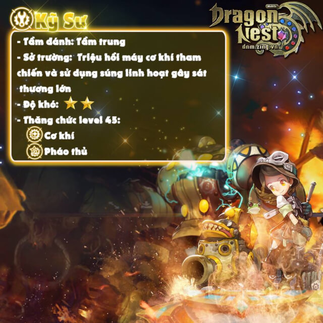 Dragon Nest Mobile: Hé lộ giàn class sẽ xuất hiện tại phiên bản VN