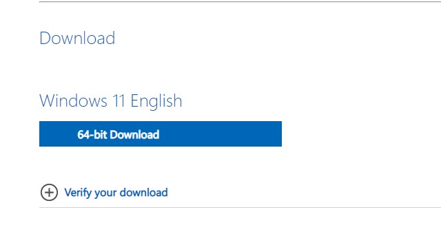 Ấn tải về Windows 11 để bắt đầu việc cài đặt