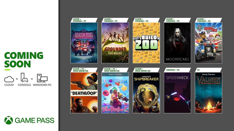 Deathloop, Slime Rancher 2, Valheim, Grounded bản chính thức và nhiều tựa game khác sẽ có mặt trên Xbox Game Pass