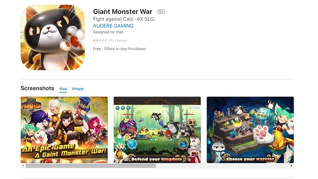 Hướng dẫn tải game Giant Monster War