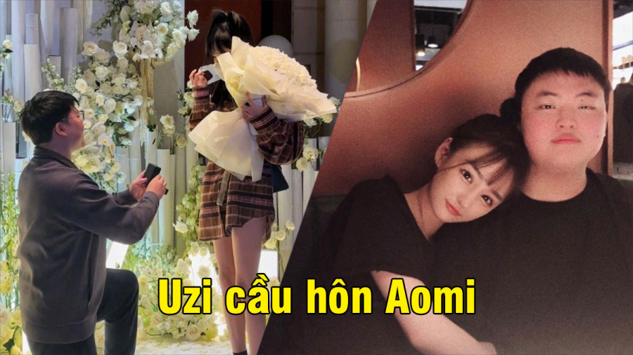 Uzi chính thức cầu hôn Aomi