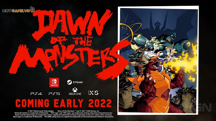 Dawn of the Monsters tung trailler và ấn định thời gian phát hành game