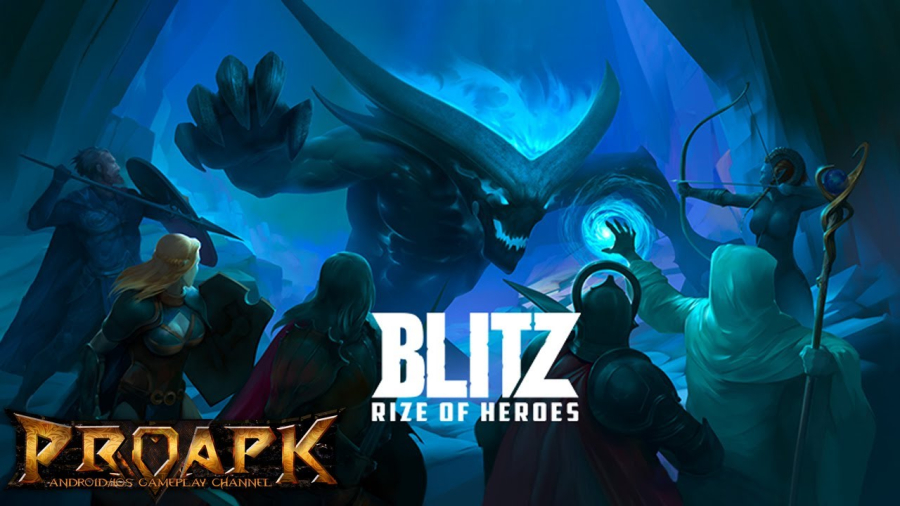 BlitZ: Rise of Heroes Game thẻ tướng 3D màn hình dọc mang hơi thở Châu Âu