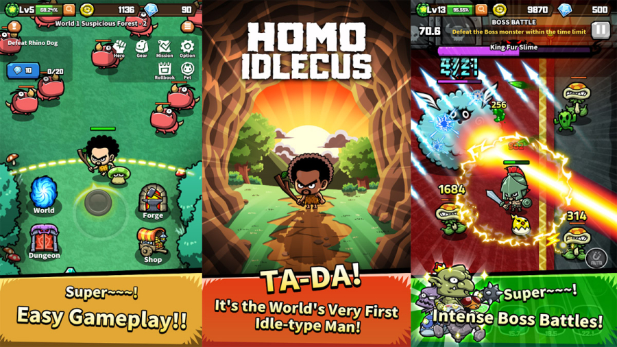 Home Idlecus: Game nhập vai RPG về người cổ đại theo phong cách chibi