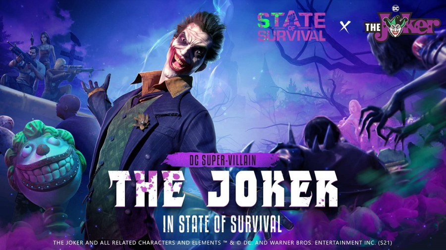 State of Survival bắt tay DC đưa hoàng tử tội phạm Joker vào hàng ngũ “người sống sót”