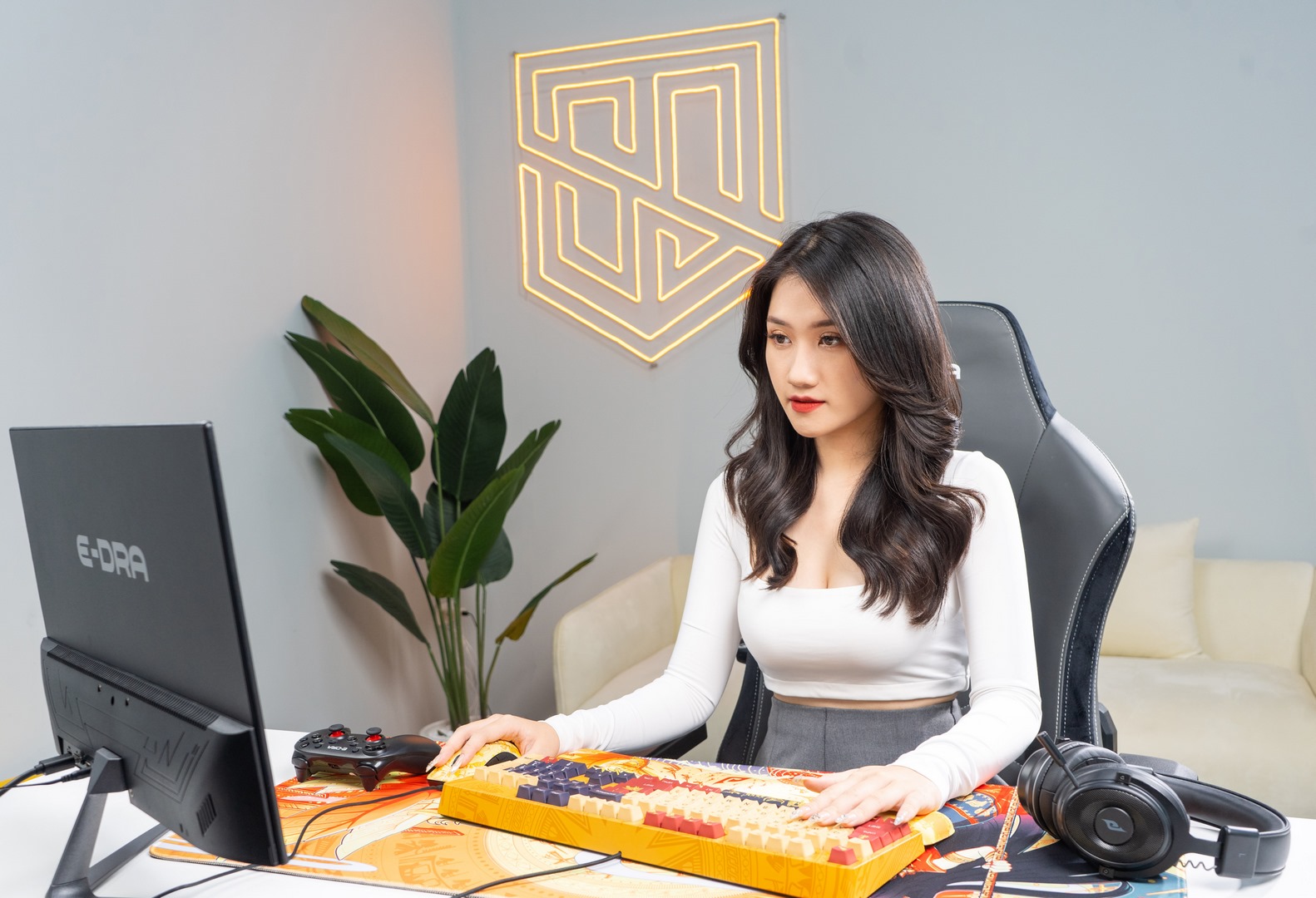 Thương hiệu Gaming Gear - E-Dra bắt tay hợp tác cùng “Mỹ nữ MC Esports” Linh Nắng