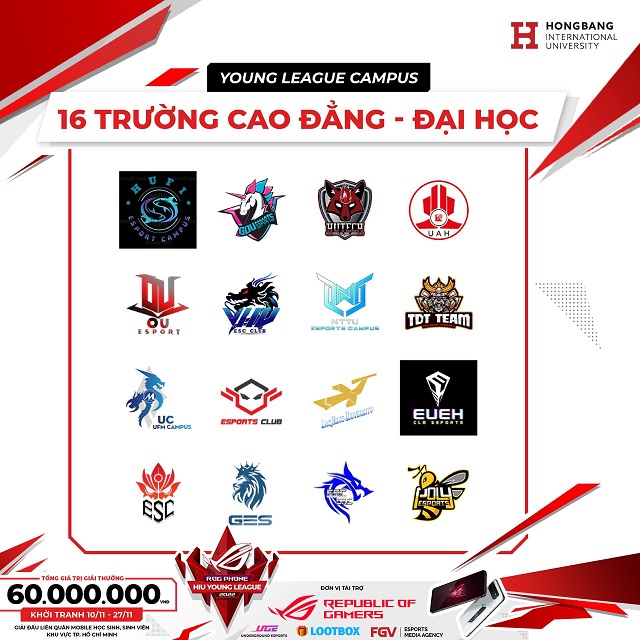 ROG HIU Young League 2022: 4 đội tuyển nào sẽ góp mặt tại vòng Bán Kết Campus?