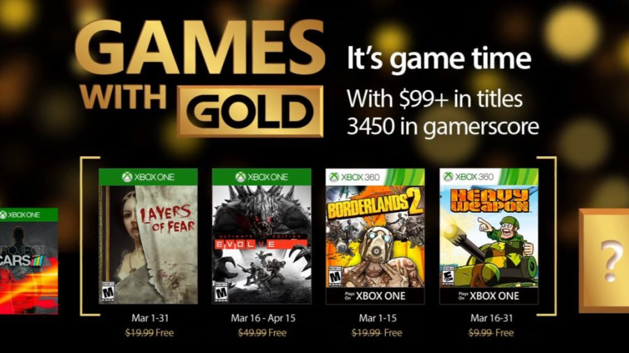 Xbox Live Gold: Games with Gold tháng 3/2017