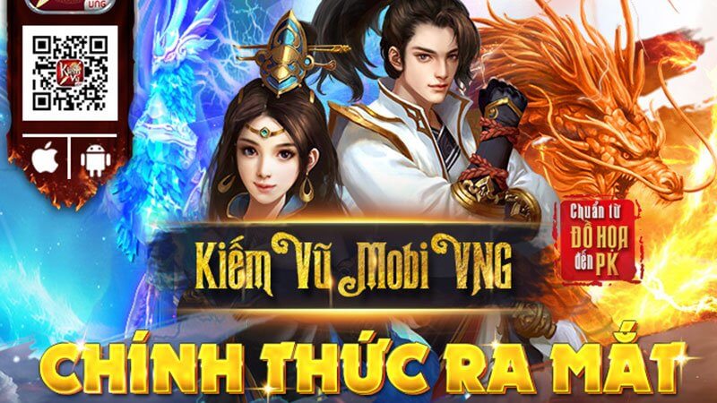 Kiếm Vũ Mobi VNG tặng giftcode mừng game mở cửa chính thức