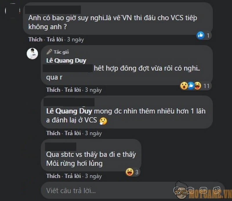 Lộ lý do khiến SofM quay xe không dám trở về VCS Việt Nam?