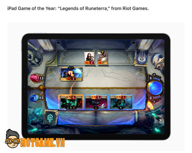 Huyền Thoại Runeterra được vinh danh &amp;quot;Game iPad của năm&amp;quot; bởi Apple