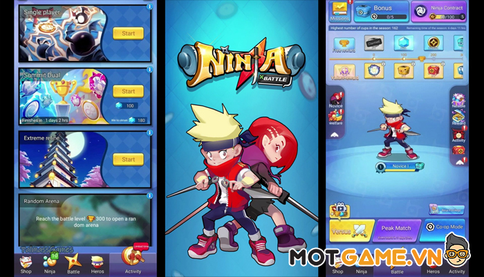 Ninja Duel game thủ tháp 2 trong 1 dễ chơi dễ nghiện!