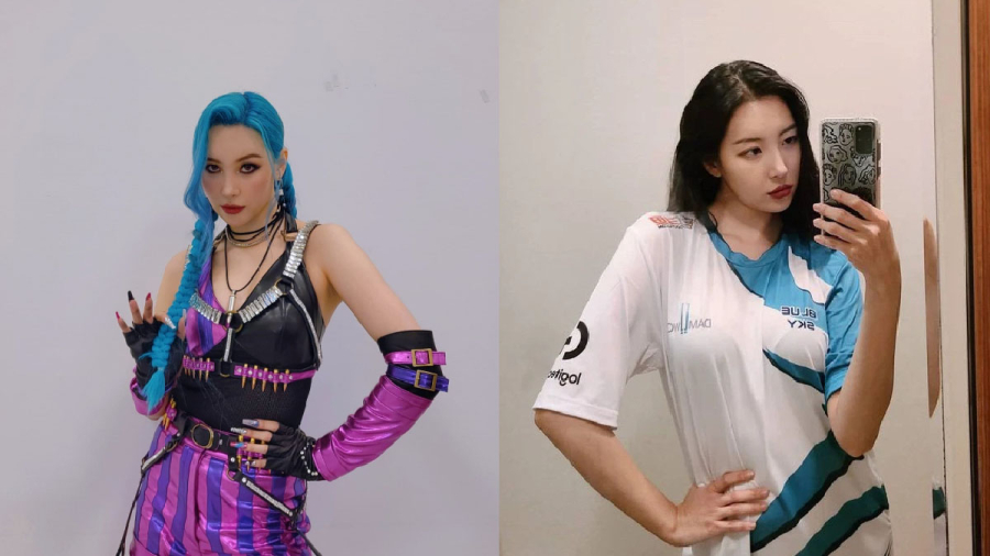 Nữ idol Sunmi cực nóng bỏng với màn cosplay Jinx trên sân khấu Kpop