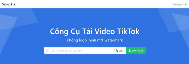 cách tải video TikTok không logo