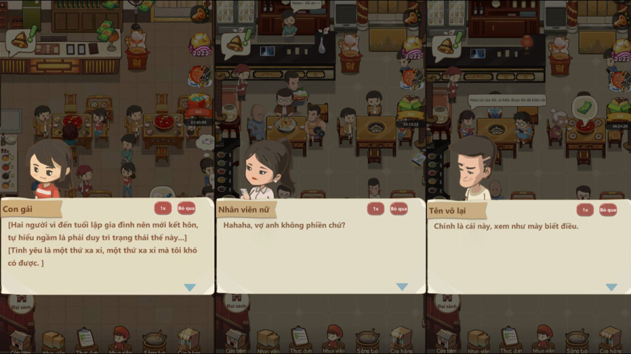 Những câu nói &quot;cảm lạnh&quot; trong Tiệm Lẩu Đường Hạnh Phúc khiến game bất ngờ viral